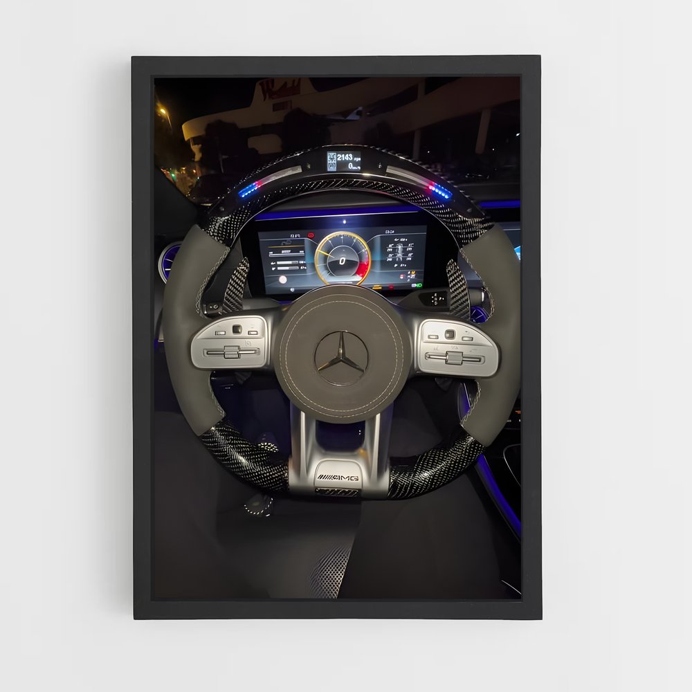 Poster Commande Précise – affiche Mercedes (vue 2)